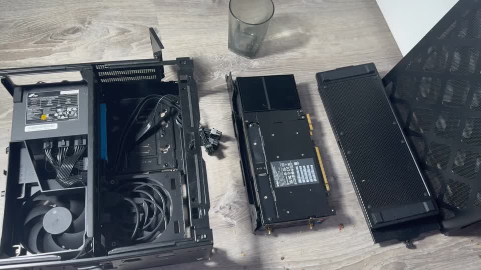 NUC 13 Extreme parts laid out