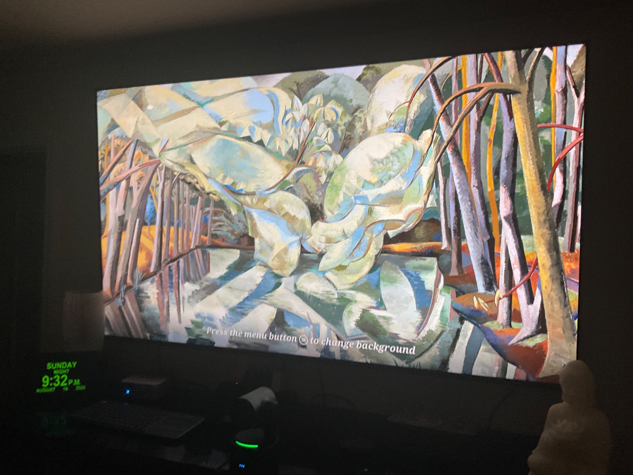 Fire TV showing artwork instead of going dark after the power button was pressed